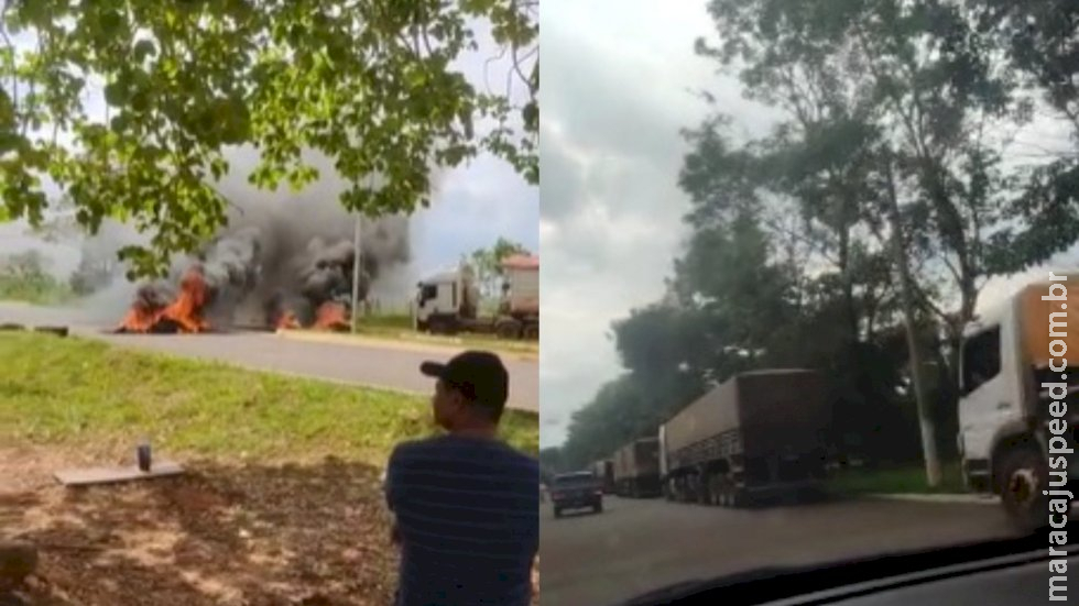 Confira novos trechos interditados por manifestantes em Mato Grosso do Sul 