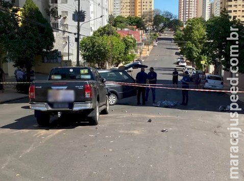 Motociclista morre após colidir com caminhonete em MS Motociclista morre após colidir com caminhonete em MS