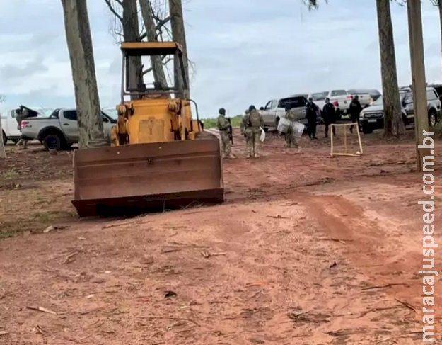 Operação desocupa fazenda palco do conflito indígena Operação desocupa fazenda palco do conflito indígena