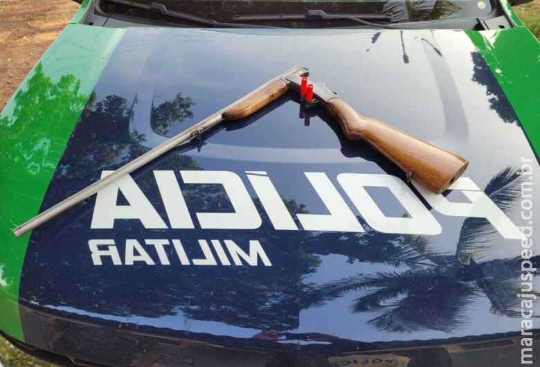 Polícia evita homicídio, socorre homem ferido e apreende espingarda Polícia evita homicídio, socorre homem ferido e apreende espingarda