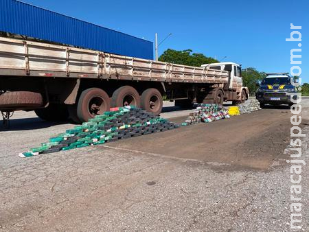 PRF apreende 184 Kg de cocaína, skunk e maconha em Miranda PRF apreende 184 Kg de cocaína, skunk e maconha em Miranda