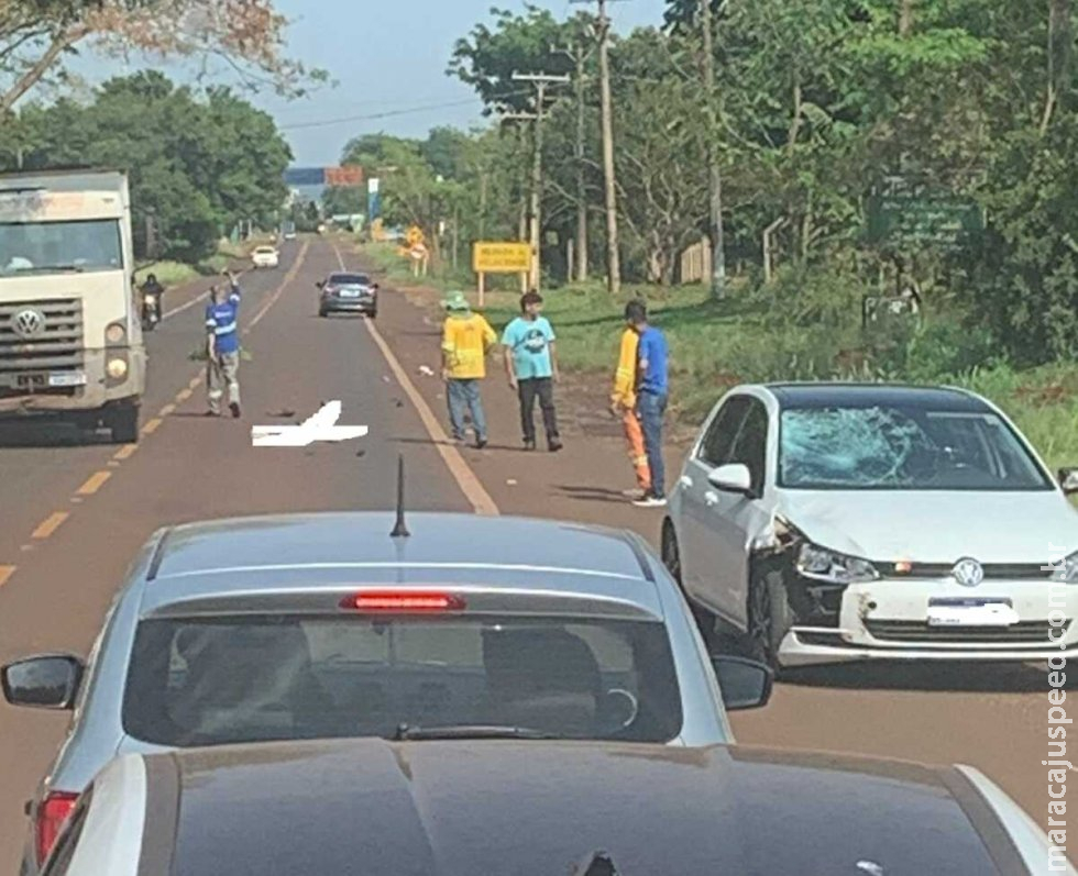 Acidente com vítima fatal na entrada de Fátima do Sul 