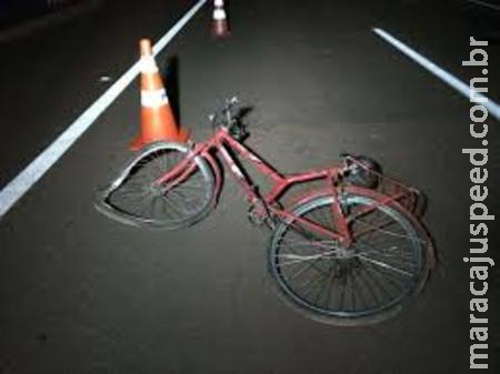 Ciclista morre após ser atropelado na MS-162, na zona rural de Sidrolândia