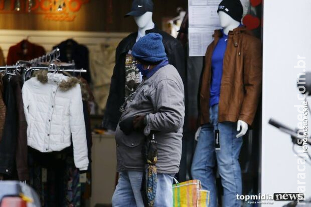 Cidades de MS marcam temperaturas congelantes de 6,5°C