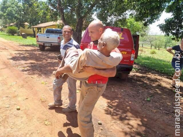 Desaparecido há 7 dias, idoso é encontrado debilitado em mata