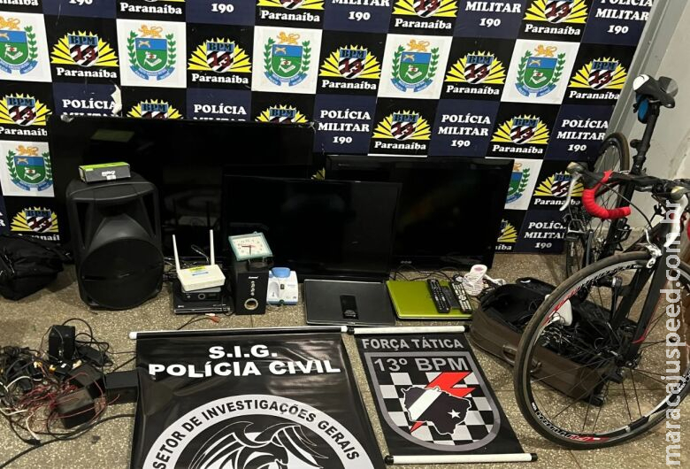 Em ação conjunta polícia localiza produtos furtados e prendem autores em flagrante