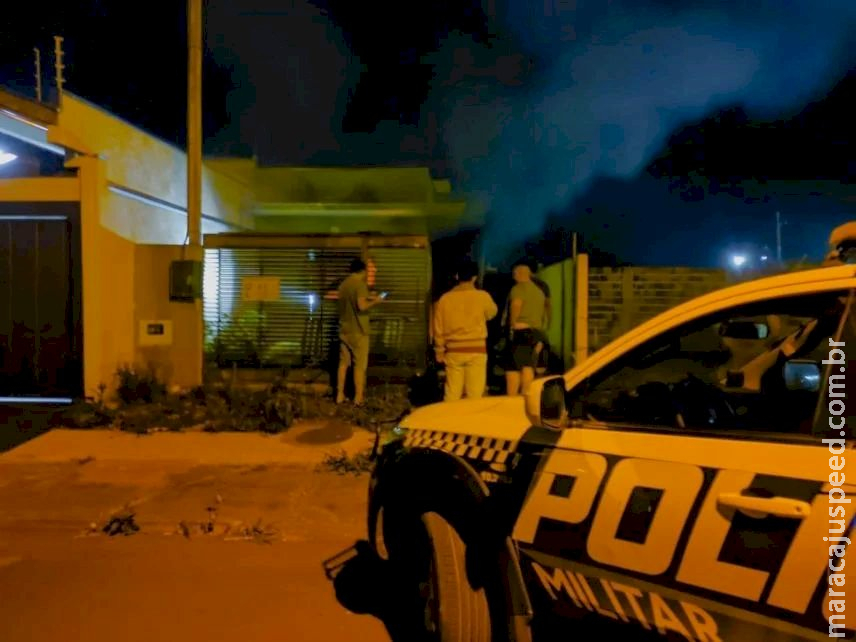 GETAM evita que residência fosse destruída por incêndio em Dourados GETAM evita que residência fosse destruída por incêndio em Dourados