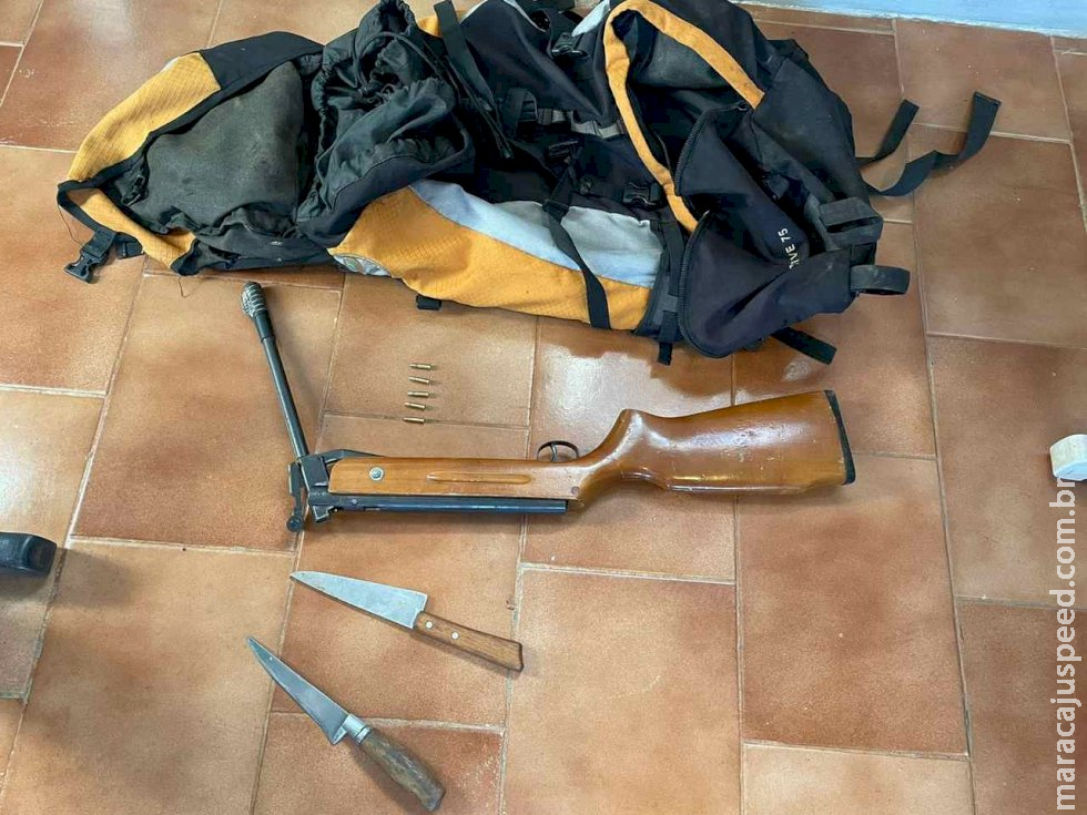 Ladrões de gado presos na fronteira usavam espingarda e facas para abate