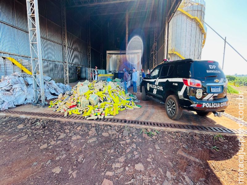 Maracaju: Polícia Civil realiza incineração de mais de 6 toneladas de drogas apreendidas Maracaju: Polícia Civil realiza incineração de mais de 6 toneladas de drogas apreendidas
