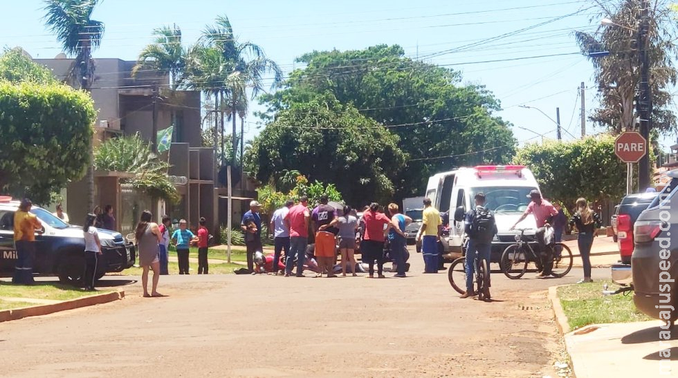 Motociclista fica ferido após acidente de trânsito em Itaporã 