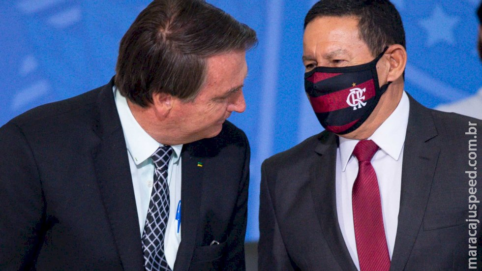 Mourão aconselha Bolsonaro a falar Mourão aconselha Bolsonaro a falar