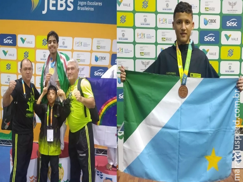 MS brilha na luta e conquista oito medalhas nos Jogos Escolares Brasileiros