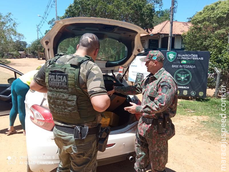 PMA e Força Verde do Paraná prendem pedagoga gaúcha com 93,5 kg de maconha em veículo produto de roubo no Rio Grande do Sul