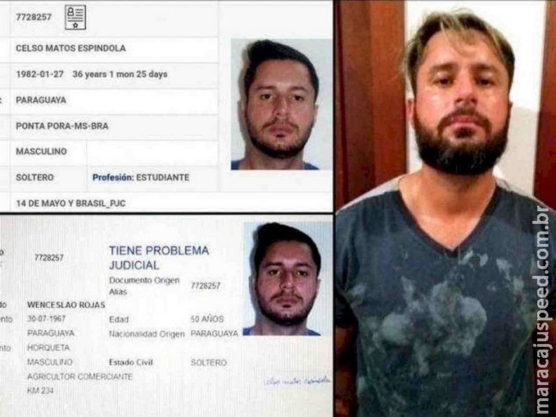 Preso no Brasil e com identidades falsas, ‘Minotauro’ tem cidadania paraguaia confirmada Preso no Brasil e com identidades falsas, ‘Minotauro’ tem cidadania paraguaia confirmada