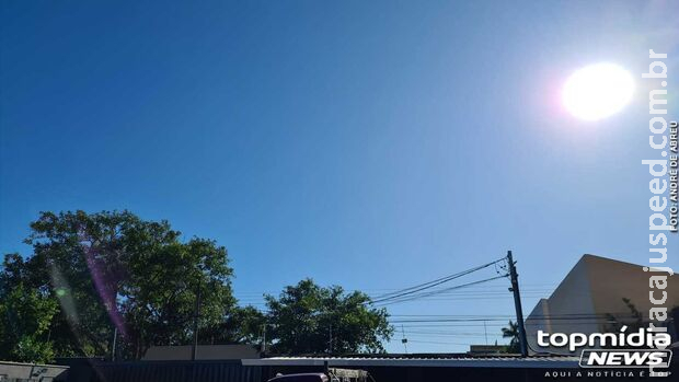 Sábado será de sol e tempo firme em MS