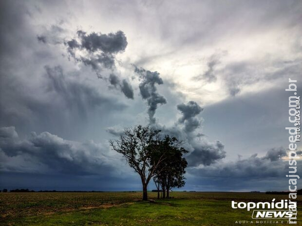 Segunda-feira será de chuva intensa em todo MS Segunda-feira será de chuva intensa em todo MS