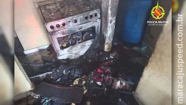Homem é preso após colocar fogo em residência com a ex e cinco filhos dentro Homem é preso após colocar fogo em residência com a ex e cinco filhos dentro