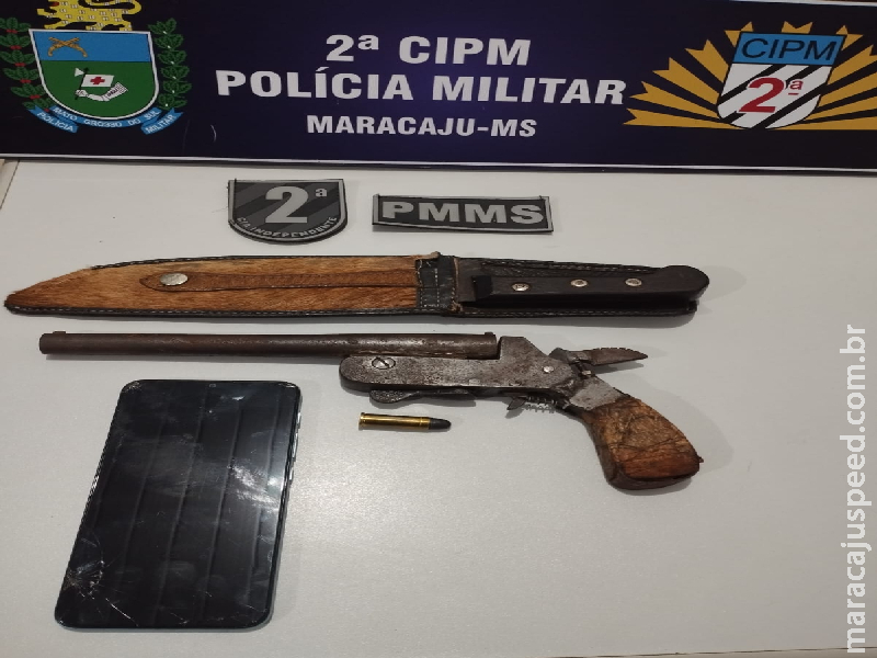 Maracaju: Polícia Militar prende homem em posse de arma de fogo na Vila Juquita