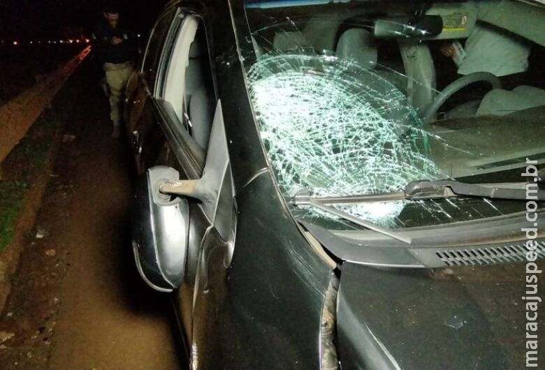 Mulher atropelada na BR-163 teria invadido a pista