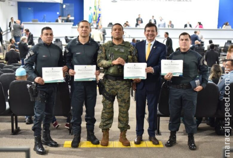 Policiais Militares recebem menção honrosa por ato de bravura em acidente na MS-080