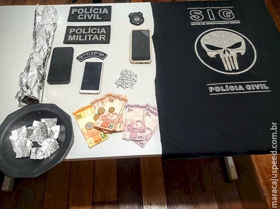 Polícias Civil e Militar fecham boca de fumo em Caarapó e prendem em flagrante dupla por tráfico de drogas