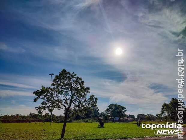 Sol e poucas nuvens marcam o tempo nesta terça-feira em MS Sol e poucas nuvens marcam o tempo nesta terça-feira em MS