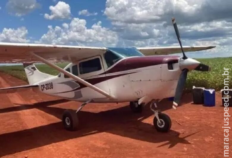 Aeronave com cocaína é interceptada pela polícia paraguaia