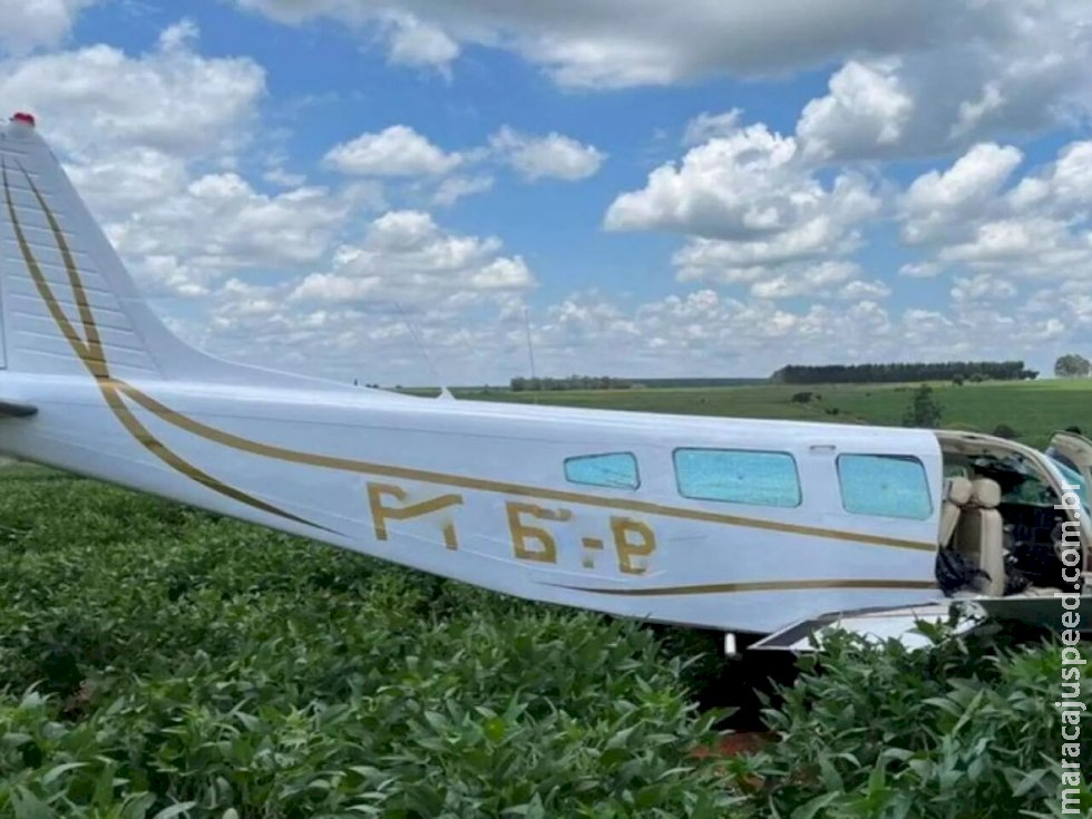 Aeronave de empresário do MS é apreendida com cocaína após ser interceptada Aeronave de empresário do MS é apreendida com cocaína após ser interceptada