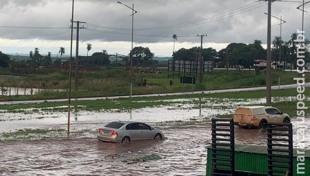 Após alagamento, DNIT diz que faz obras para evitar problemas em rodovia em Nova Alvorada do Sul