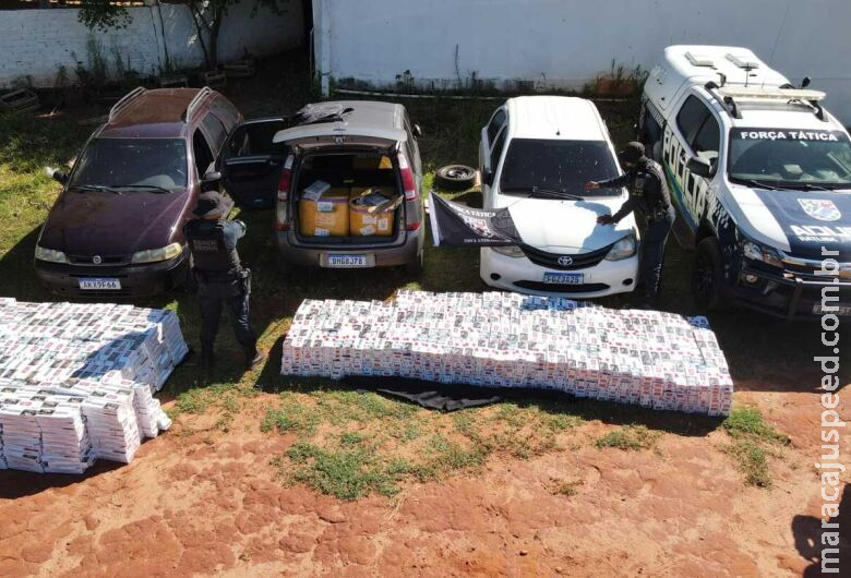 Após perseguição polícia apreende três veículos com mercadorias de contrabando e descaminho