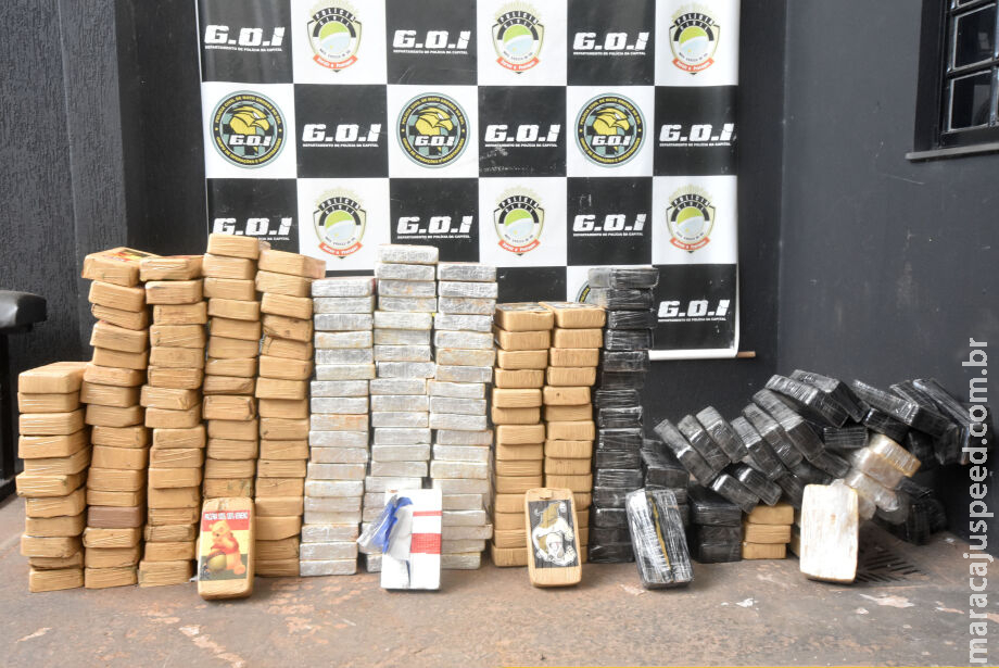 Cerca de 200 kg de pasta base e cocaína "de consórcio" são apreendidas no Jardim Centro-Oeste 