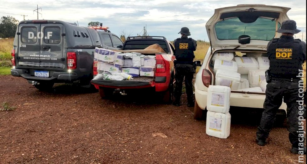 DOF prende trio e apreende dois veículos entre Caarapó e Dourados com defensivos agrícolas contrabandeados DOF prende trio e apreende dois veículos entre Caarapó e Dourados com defensivos agrícolas contrabandeados