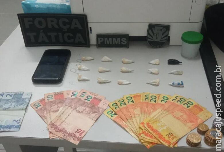 Homem é preso com porções de pasta a base de cocaína em Coxim 