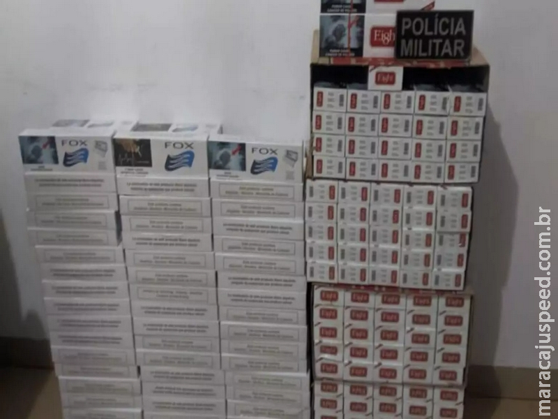 Homem é preso transportando carga de cigarro contrabandeado avaliada em R$ 40 mil