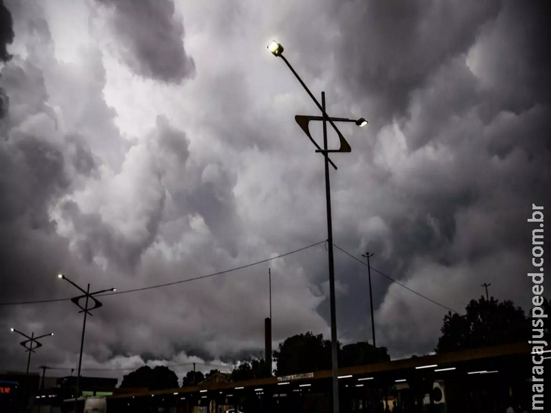 Inmet renova alerta de tempestade e chuvas intensas em todo Mato Grosso do Sul
