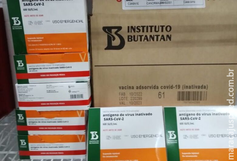 MS recebe 6,5 mil doses de Coronavac para crianças de 3 a 11 anos MS recebe 6,5 mil doses de Coronavac para crianças de 3 a 11 anos