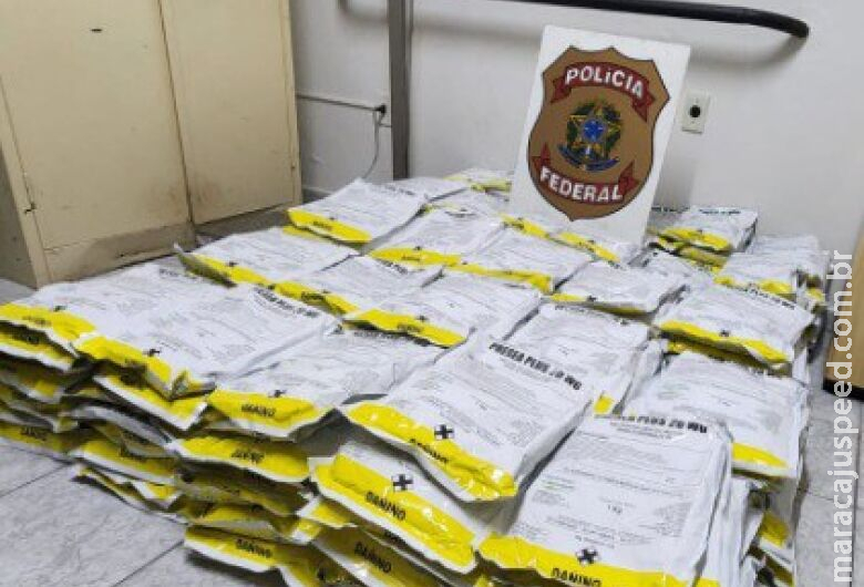 PF apreende em MS 240 quilos de agrotóxicos contrabandeados da Bolívia