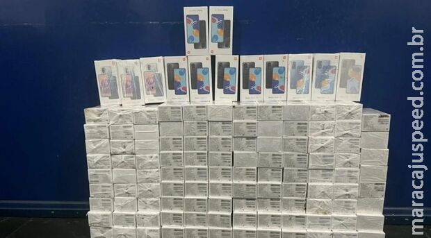 PM apreende 120 aparelhos de celulares contrabandeados em MS