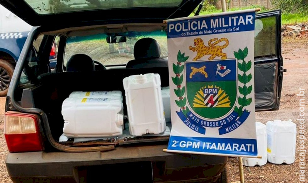 Dois veículos são apreendidos com agrotóxicos contrabandeados na MS-164 Dois veículos são apreendidos com agrotóxicos contrabandeados na MS-164