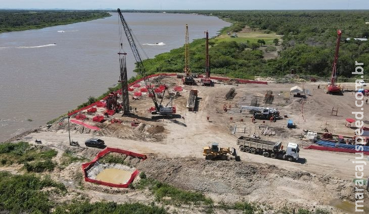Governo atua para garantir avanço nas obras da ponte sobre o Rio Paraguai