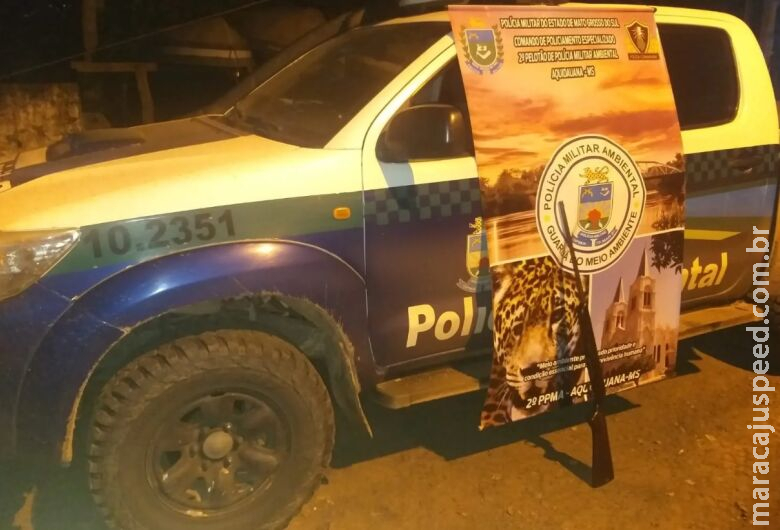 Homem é preso com arma e munições na MS-170