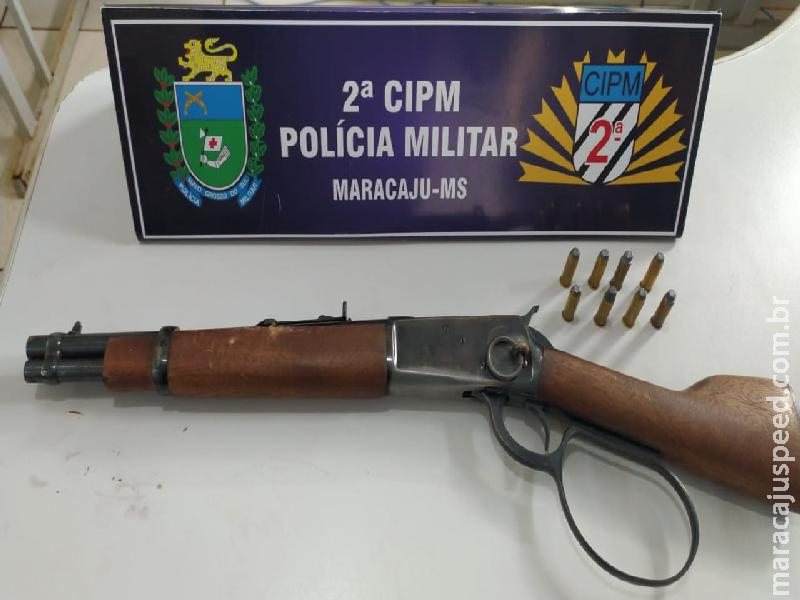 Maracaju: Polícia Militar prende homem em flagrante por ameaça e porte ilegal de arma de fogo de uso permitido Maracaju: Polícia Militar prende homem em flagrante por ameaça e porte ilegal de arma de fogo de uso permitido
