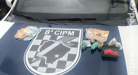 Polícia Militar apreende droga e prende em flagrante homem por tráfico de drogas 