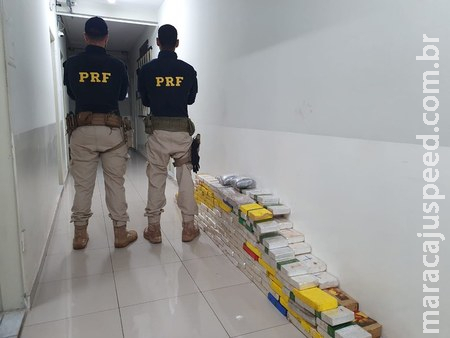 PRF apreende 250,7 Kg de cocaína em Corumbá (MS) PRF apreende 250,7 Kg de cocaína em Corumbá (MS)