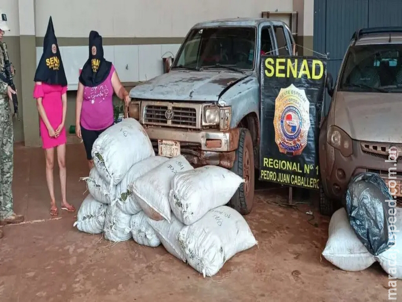 Avó e neta são detidas no Paraguai com quase 200 quilos de maconha Avó e neta são detidas no Paraguai com quase 200 quilos de maconha