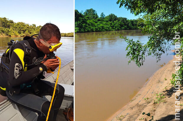 Bombeiros continuam buscas por corpo de adolescente afogado no Rio Aquidauana