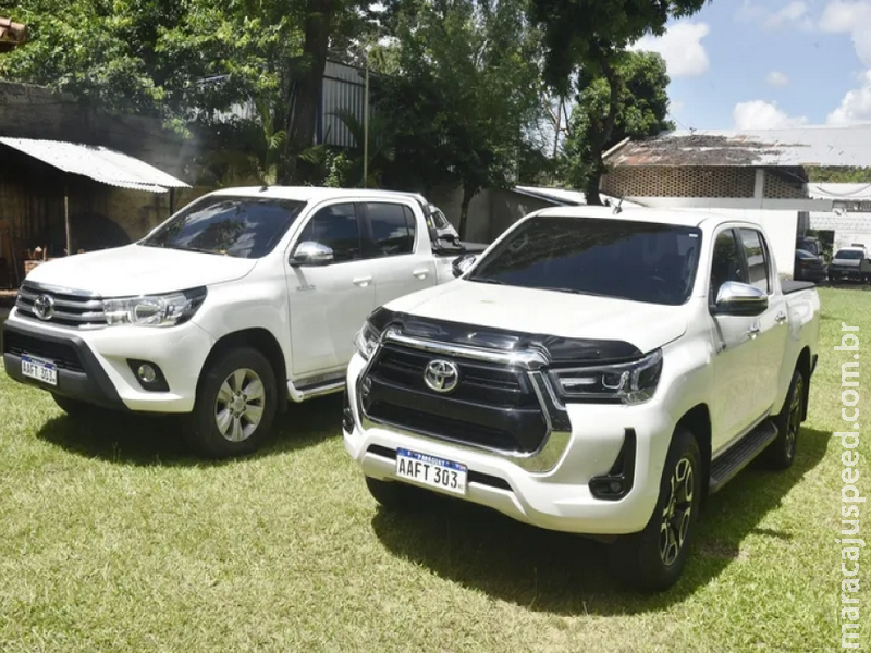 Caminhonete roubada no Brasil é vendida a preço de carro popular no Paraguai Caminhonete roubada no Brasil é vendida a preço de carro popular no Paraguai