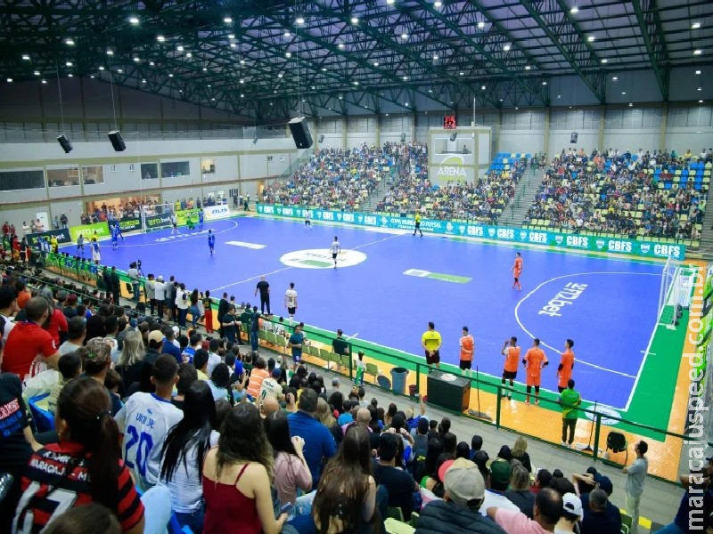 Com apoio do Governo, Arena Maracaju recebe a Supercopa Masculina de Futsal a partir de quarta-feira