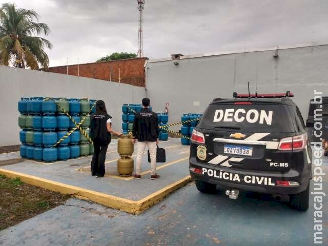 Distribuidora é fechada por venda clandestina de gás de cozinha