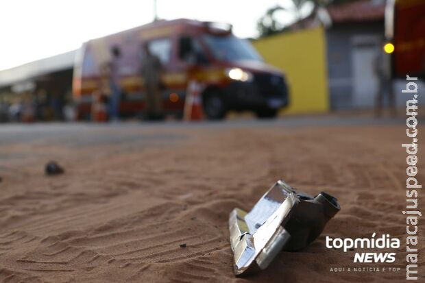 Mãe e filha ficam feridas em acidente em Corumbá Mãe e filha ficam feridas em acidente em Corumbá